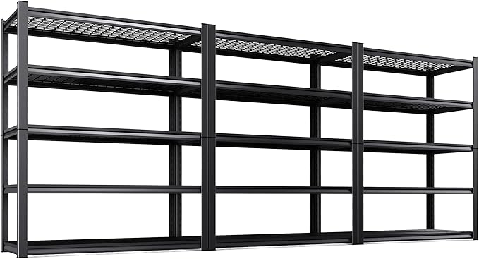3-Pack Heavy Duty Garage Shelving by CreatingaComfortableLiving