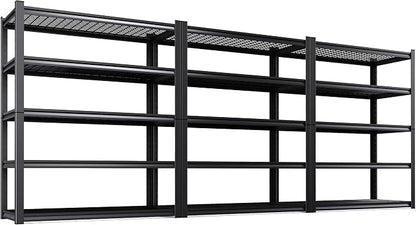 Set of 3 Garage Shelving-3000 lbs 5 Tier Storage Shelves, Adjustable Heavy Duty by CreatingaComfortableLiving