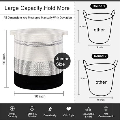 OIAHOMY 80L Laundry Hamper, Storage Basket - Image 4