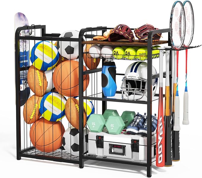Garage Sports Equipment Organizer, Ball Storage - Image 9