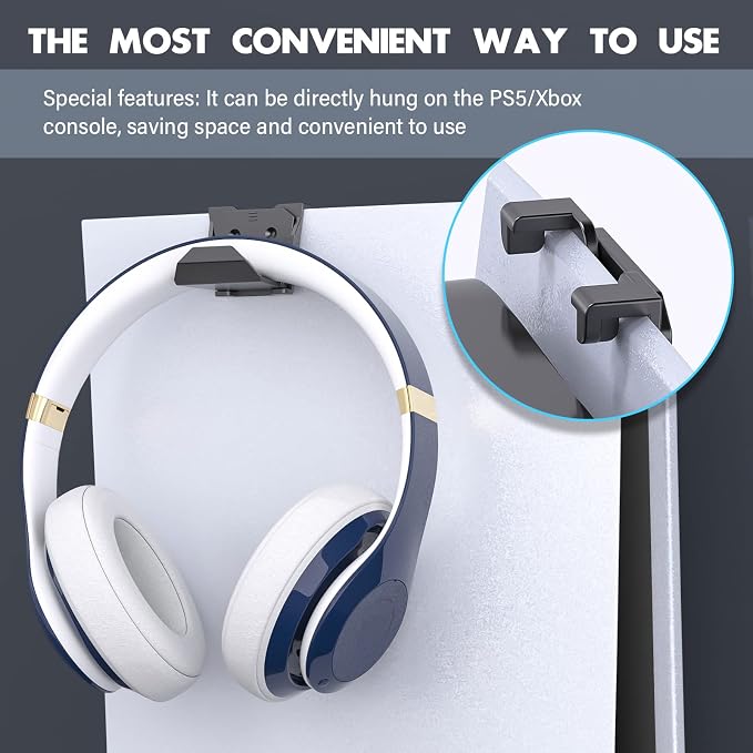 Controller Wall Mount for PS5/PS4/Xbox/Switch Controller, Adhesive PS5 Headset - Image 2