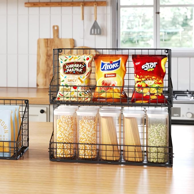 X-cosrack 3 Tier Large Stackable Snack Organizer - Image 5