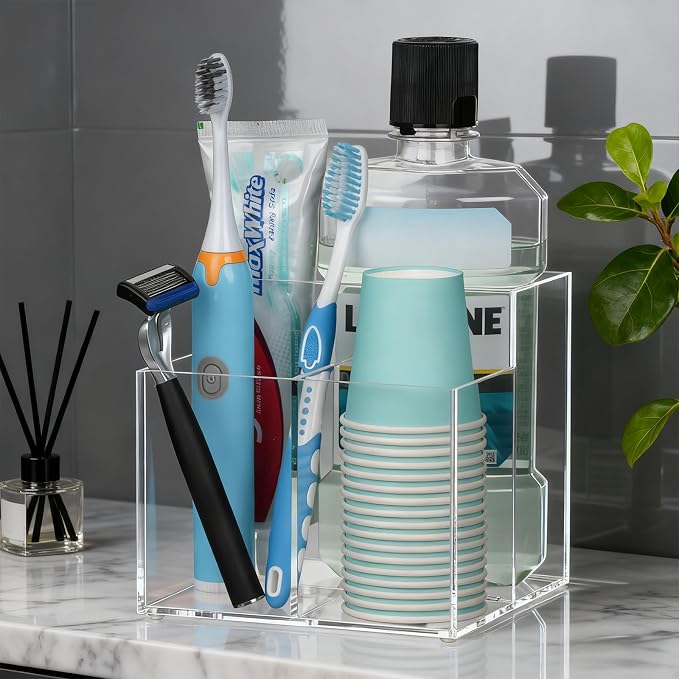 Toothbrush Holder, Large Capacity Electric Toothbrush and Toothpaste Holder - Image 7