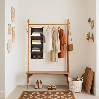 Hanging Closet Organizer 4 Shelf - Image 2