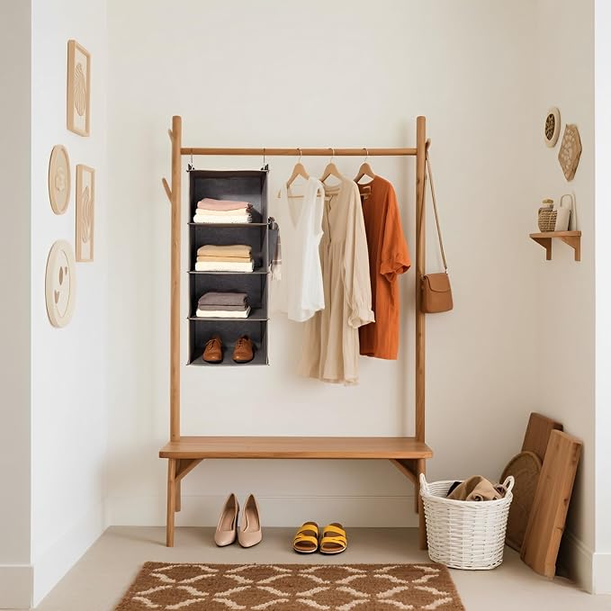 Hanging Closet Organizer 4 Shelf - Image 2