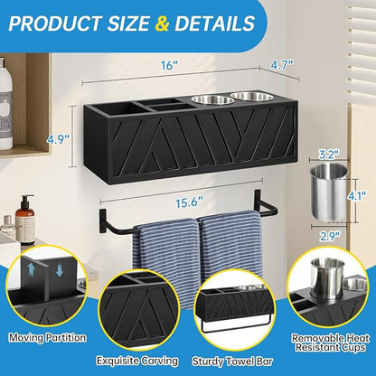 Hair Tool Organizer Wall Mounted - Image 7