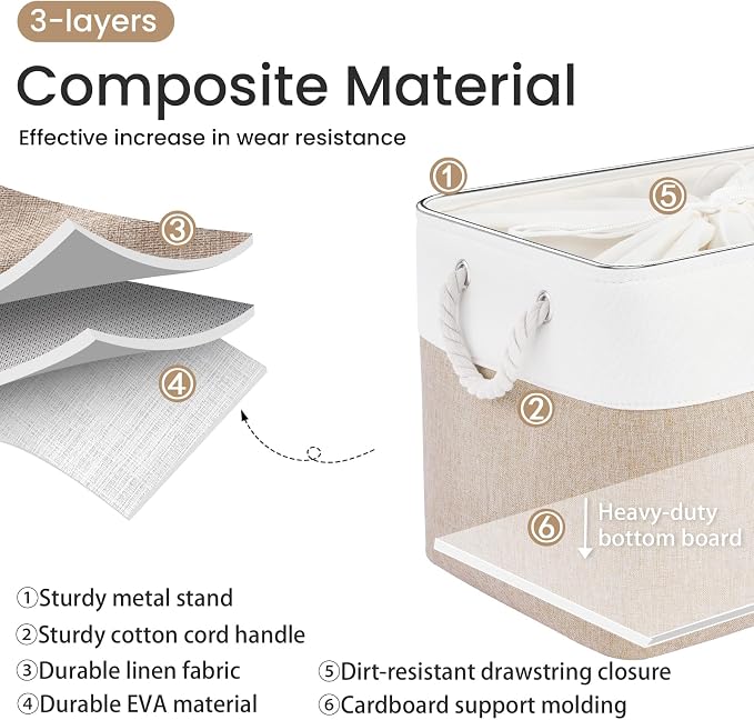 16x12x12 In Foldable Fabric Large Storage Bins - Image 2
