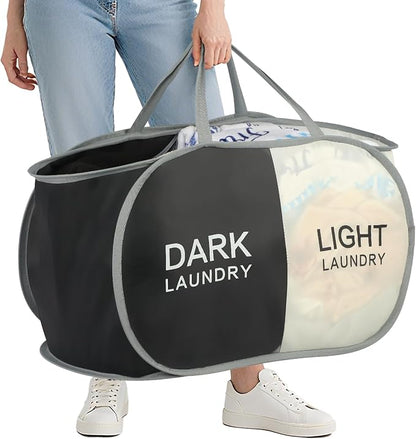Seefoo Dual Compartment Laundry Hamper by Unknown