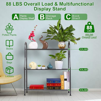 Storage Shelf Flower Pot Stand Hanging Plant Stand Planter Shelves Flower Pot - Image 4