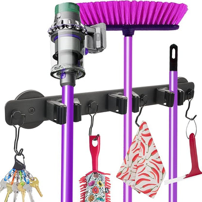 Magnetic Mop Broom Holder, Heavy Duty Magnetic Mop Hanger by SKNOOYLIGHT