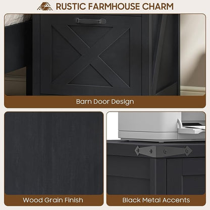 Halitaa Small Farmhouse File Cabinet - Image 7