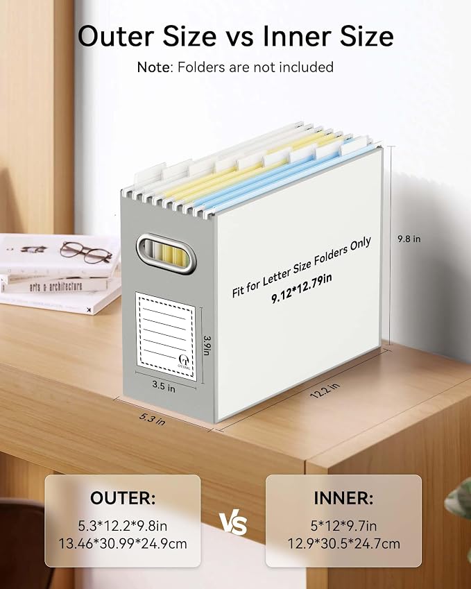 Portable Collapsible Cardboard File Box - Image 2