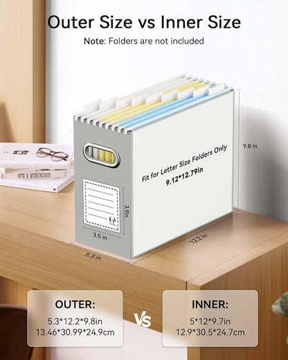 Portable Collapsible Cardboard File Box - Image 2