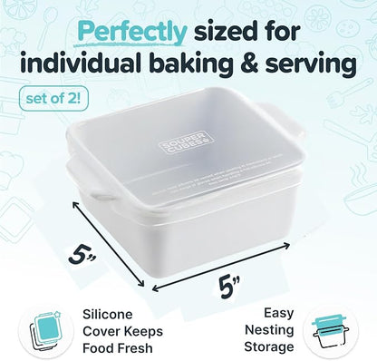 Souper Cubes Ceramic Baking Dishes 2.0-5" x 5" Baking Dishes - Image 2