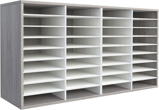 TQVAI Literature Organizer, Heavy Duty 36 Compartments Countertop Mail Organizer by TQVAI