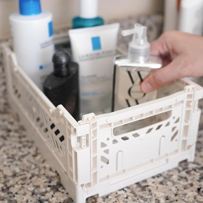 Collapsible Storage Box, Foldable Crate Organizer Bin - Image 5