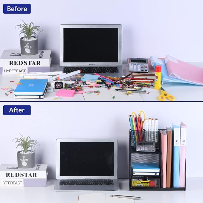 Topwey Desk Organizer, File Organizer - Image 4