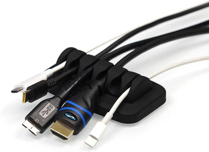 Desktop Cable Organizer, Eco-Friendly Silicone, No Bad Smell, Bundled by ENVISIONED