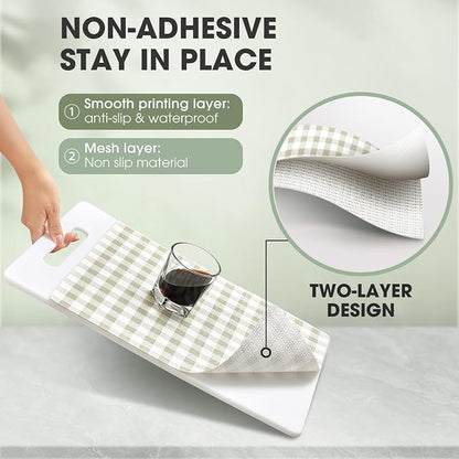 Drawer and Shelf Liner, Non-Slip Kitchen Cabinet Liners Non-Adhesive Thick - Image 2