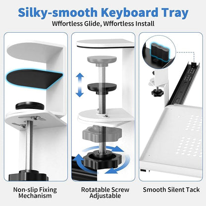 Keyboard Tray Under Desk - Image 7