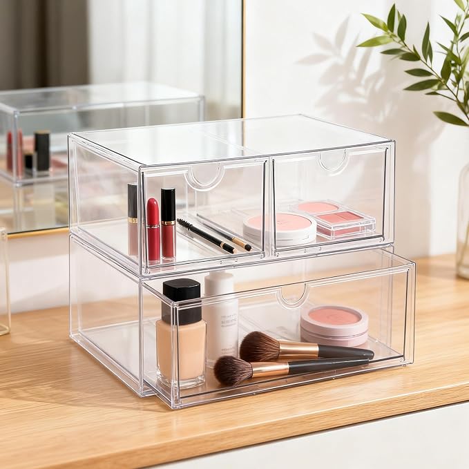 Prsildan Acrylic Drawer Makeup Organizer - Image 6