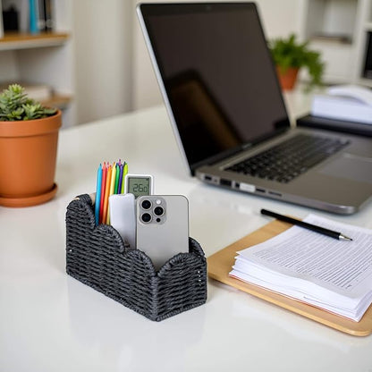 CubesLand Bedside Table Desk Organizer Caddy, Remote Pen&Pencil Holder Cup - Image 6