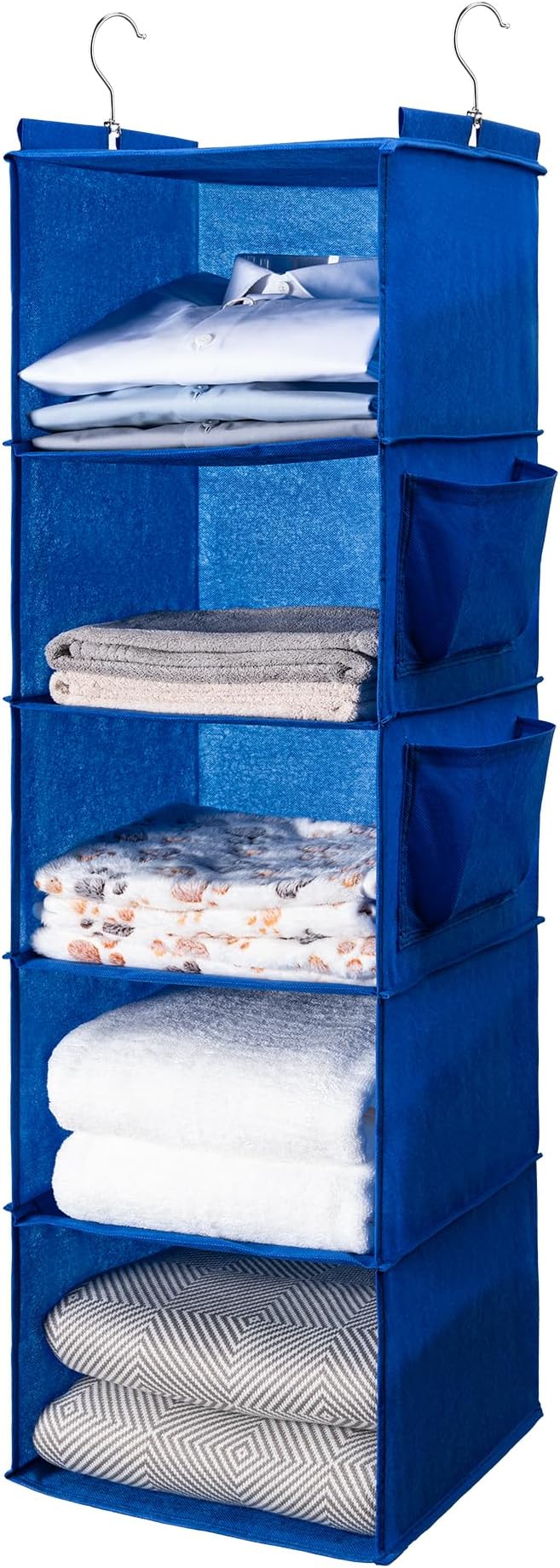 BOOMIBOO Hanging Closet Organize and Shelves，5-Hanging Shelf by BOOMIBOO