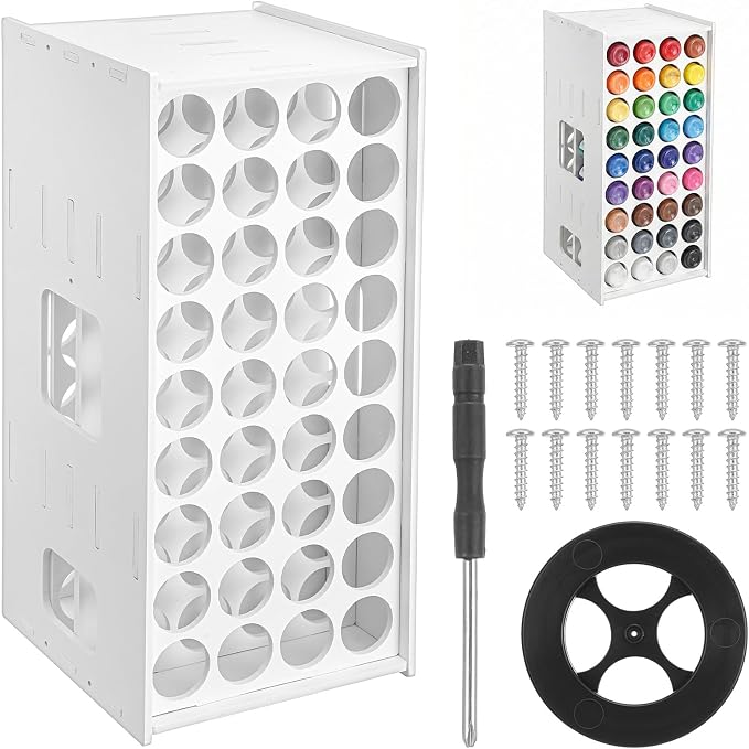Craft Paint Organizer and Storage Rack by Unknown