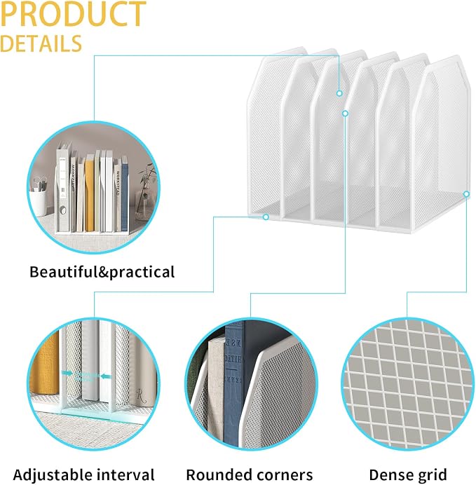 Vertical File Organizer for Desk - Image 3