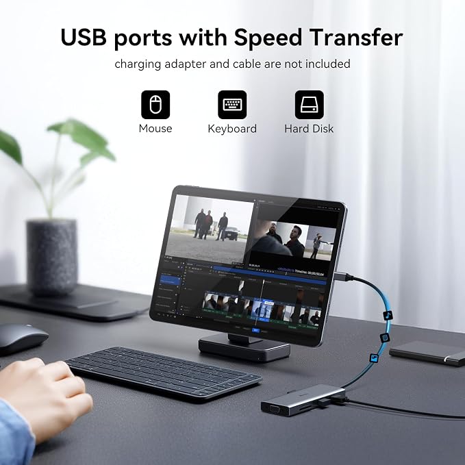 USB C Docking Station Dual Monitor HDMI Adapter - Image 5