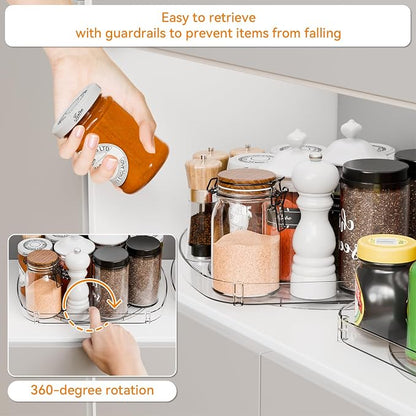 Yieach 2 Pack Rectangle Lazy Susan - Image 4