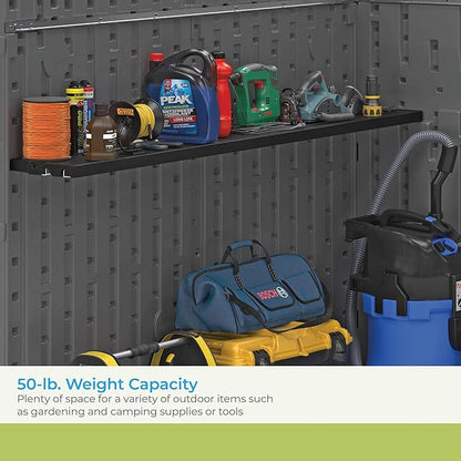 Suncast Horizontal or XL Vertical Shed Shelf Kit, Space Saving Shelving - Image 4