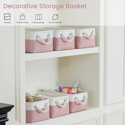 11.8x7.9x5.2 Inch Fabric Small Storage Bins - Image 5