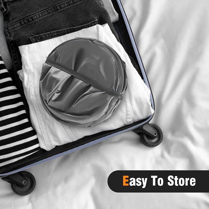 TECHMILLY Pop Up Foldable Laundry Basket, Mesh Laundry Hamper - Image 4