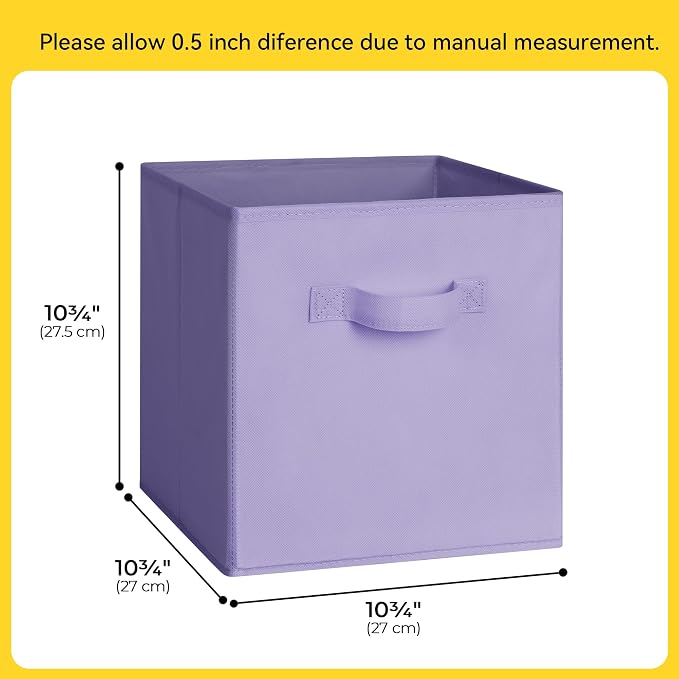 Cupic Cupid 11 Inch Storage Cube, Fabric Cube Storage Bin - Image 2
