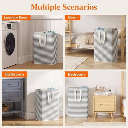 Lifewit 65L Large Collapsible Laundry Hamper, Tall Foldable Dirty Clothes - Image 8