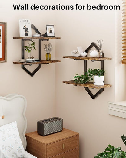 Floating Wall Shelves, Living Room, Office & Kitchen, Modern Storage Rack - Image 4