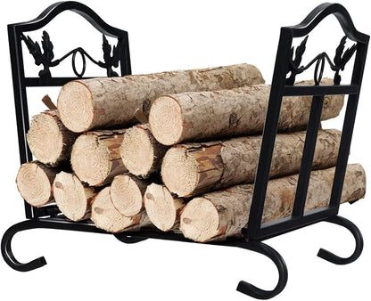 Portable Firewood Rack, Folding Heavy Duty Log Storage Rack Lightweight Suitable by IRONMAX