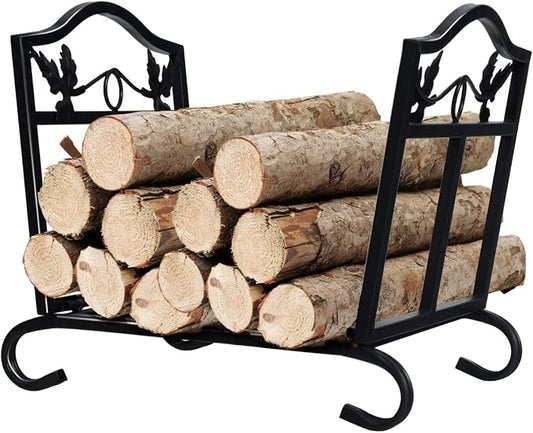 Portable Firewood Rack, Folding Heavy Duty Log Storage Rack Lightweight Suitable by IRONMAX