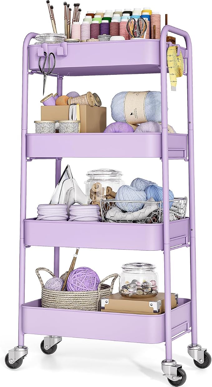 TOOLF 4-Tier Rolling Cart by TOOLF