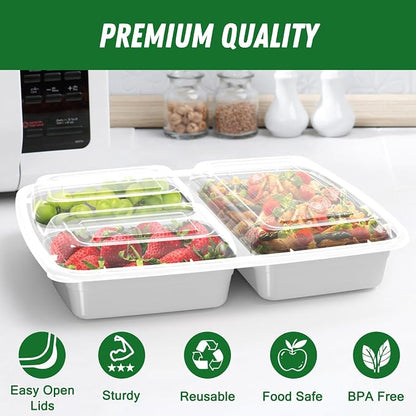 50 Pack 32 oz Meal Prep Containers Reusable - Image 3