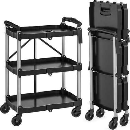 YITAHOME 3-Tier Folding Utility Cart by YITAHOME