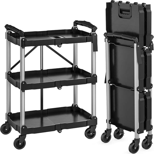 YITAHOME 3-Tier Folding Utility Cart by YITAHOME