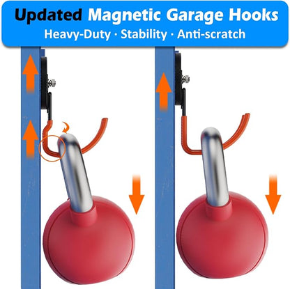 MUTUACTOR New Updated Heavy Duty Magnetic Hooks, 40lbs 2-Pack Super Strong - Image 2