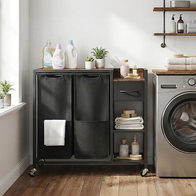 HOOBRO 2 Section Laundry Sorter - Image 3