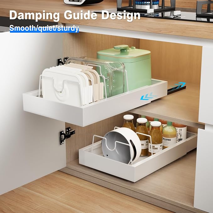 Mustorn 2 Pack Pull Out Cabinet Organizer - Image 3