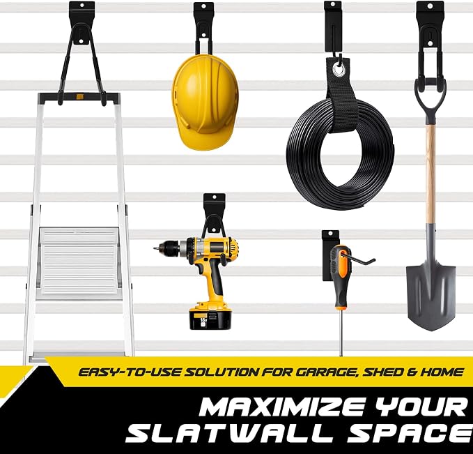 40 Pcs Slatwall Hooks & Hangers – Heavy-Duty Metal Slatwall Accessories Kit - Image 7