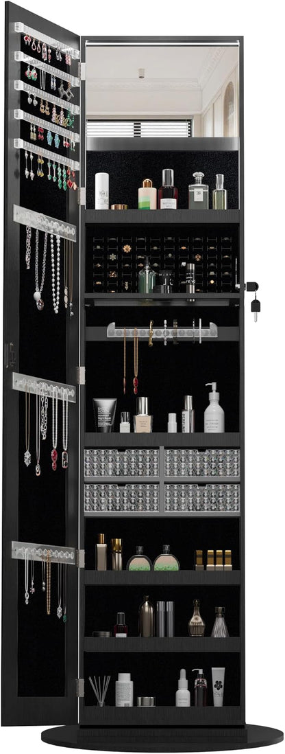 Montary 360° Rotating Jewelry Cabinet - Image 9