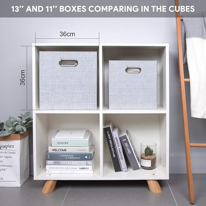 11 Inch Cube Storage Bins for Organization, Fabric Storage Cubes Closet Storage - Image 7