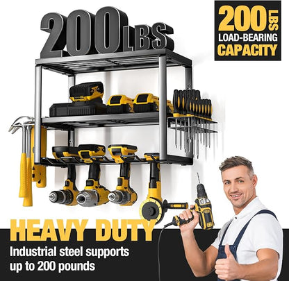 YYR Heavy Duty Power Tool Organizer Wall Mount, Cordless Drill Hanger Storage - Image 5